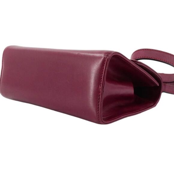 Ferragamo Gancini Burgundy Mini Handbag - Picture 6 of 8